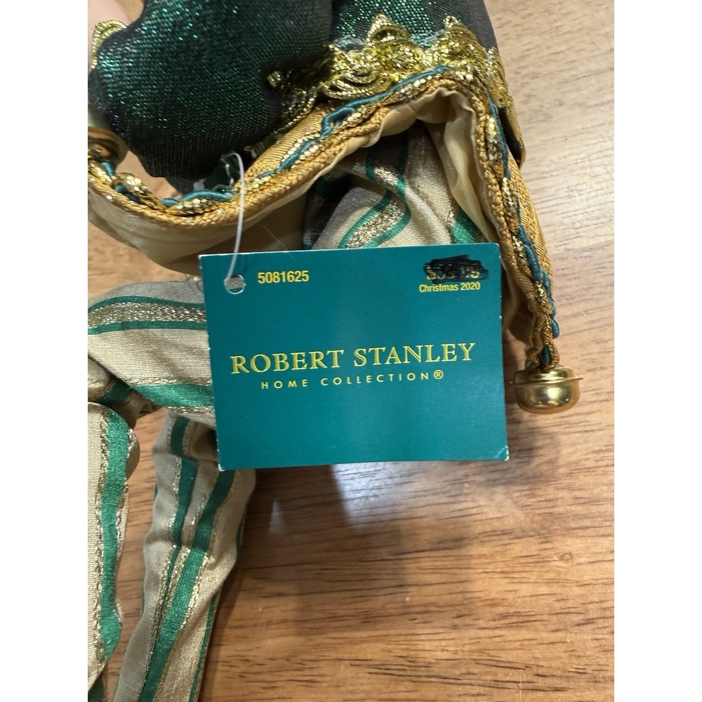 Robert Stanley Posable Elf Pixie Green Gold Bendable Legs Arms Jingle Bells READ - Picture 7 of 16